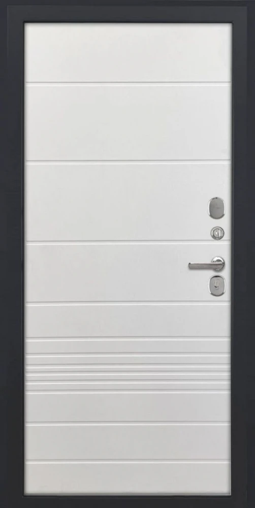 Входная дверь ДвериПРО Модель L-48 ФЛ-700 (10мм, ясень белый) DPRO204421 внутренняя сторона